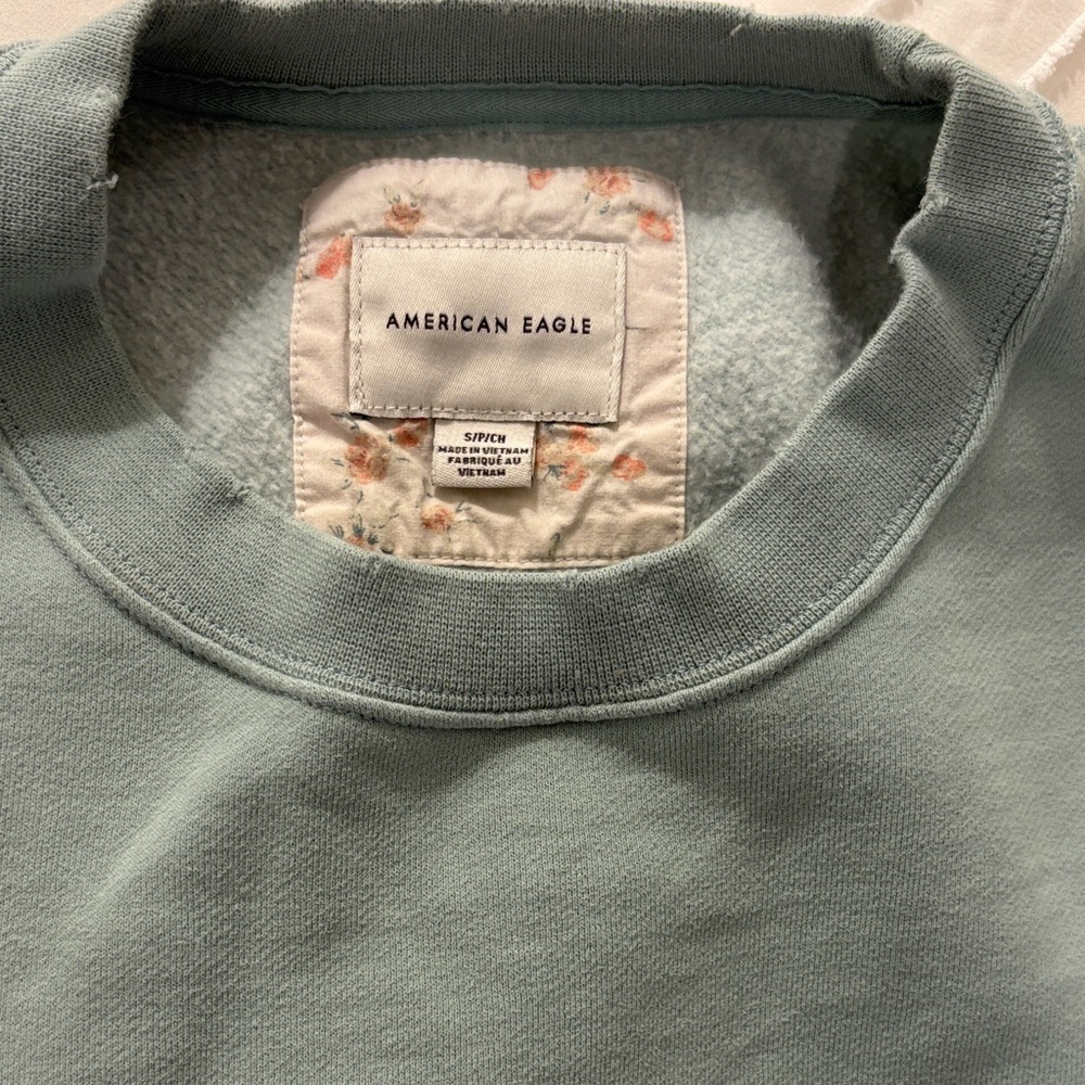 American Eagle Outfitters Mint Crewneck Sweater